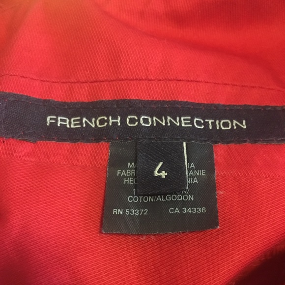 French Connection Red Sweetheart Summer Dress - Picture 3 of 4